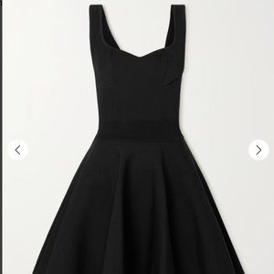 ALAÏA Sweetheart-neck wool-blend minidress